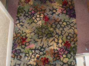 Vintage wool carpet